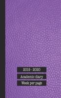 2019 - 2020 Academic diary week per page