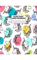 Blank Sheet Music Notebook