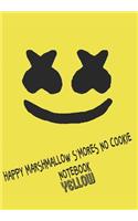 Happy Marshmallow S'mores No Cookie Notebook Yellow
