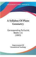 Syllabus Of Plane Geometry