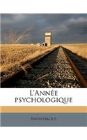 L'Annee Psychologiqu, Volume 6