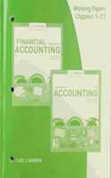 Working Papers, Chapters 1-17 for Warren/Jonick/Schneider's Accounting, 28th and Financial Accounting, 16th