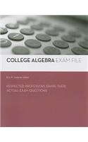 College Algebra Exam File