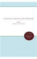 Studies in Language and Literature