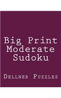 Big Print Moderate Sudoku: Sudoku Puzzles From The Dellner Collection