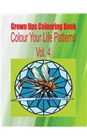 Grown Ups Colouring Book Color Your Life Patterns Vol. 4