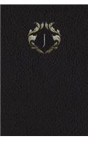 Monogram J Blank Book