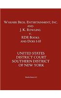 Warner Bros. Entertainment, Inc. & J. K. Rowling V. Rdr Books and 10 Does