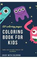 120 Coloring pages Coloring book for kids simple big pictures perfect for beginners