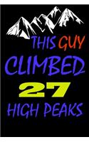 This guy climbed 27 high peaks