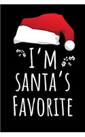 I'm Santa's Favorite: Christmas Blank Lined Notebook Gift/Journal for Students. Perfect Graduation Gift, Great alternative to a card. meaningful mother's day gift, gifts 