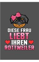 Diese Frau liebt ihren Rottweiler