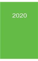 2020: Buchkalender 2020 A5 Grün