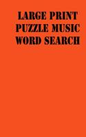 Large print puzzle music word search