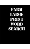 farm large print word search