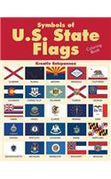 Symbols of U.S. State Flags Coloring Book: (English)