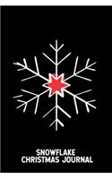 Snowflake Christmas Journal: Christmas Gift List Notebook, Holiday Season Planner, Party Organizer, Address Book, Christmas Card and Shopping Budget Tracker