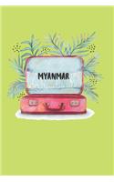 Myanmar: Liniertes Reisetagebuch Notizbuch oder Reise Notizheft liniert - Reisen Journal für Männer und Frauen mit Linien