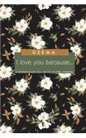 Geema I Love You Because - A Grandchild's Fill In The Blank Journal