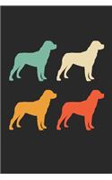 Rottweiler Notebook - Retro Rottweiler Journal - Vintage Rottweiler Diary