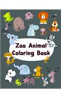 Zoo Animal Coloring Book: Early Learning for First Preschools and Toddlers from Animals Images(22 Teens Design)
