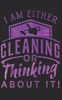 Cleaner: Cleaning Force Notebook the perfect gift idea for cleaning power or cleaning staff. The paperback has 120 white pages with dot matrix that assist yo