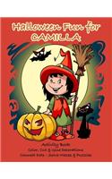 Halloween Fun for Camilla Activity Book