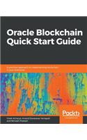 Oracle Blockchain Quick Start Guide