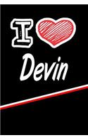 I Love Devin: Beer Tasting Journal Rate and Record Your Favorite Beers Featuring 120 Pages 6x9