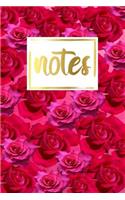 Notes: Flower Matte Cover Design Composition Notebook College Ruled Journal Daily and Planner for School Subjects, Writing Notes, Diaries