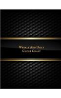 Daily and Weekly Chore Chart: Daily & Weekly Chore Chart Dairy Chore Notebook Pad for Productivity, Task Agenda, Professionals, Household Chores, Home Cleaning, Student Journal, 