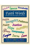 Faith Words Adult Coloring Book