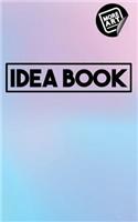 Idea Book / Baby Blue & Pink / Writing Notebook / Blank Diary / Journal / Paperback / Lined Pages Book - 100 Pages / 5 X 8 / Gradient (Series 1)