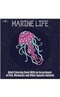 Marine Life Adult Coloring Book
