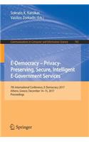 E-Democracy - Privacy-Preserving, Secure, Intelligent E-Government Services