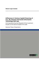 Venture Capital Financing of U.S., UK, German and French IT Start-ups