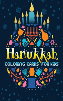 Hanukkah Coloring Cards For Kids