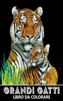Grandi Gatti Libro da Colorare