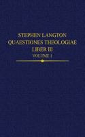 Stephen Langton Quaestiones Theologiae