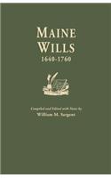 Maine Wills, 1640-1760