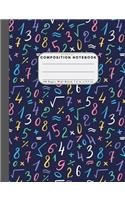 Wide Ruled Composition Notebook Pattern