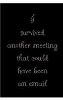 I survived another meeting that could have been an email
