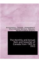 The Monthly and Annual Rain and Snowfall of Canada from 1903 to 1913