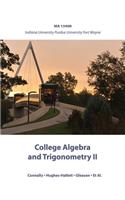 College Algebra and Trigonometry II: Ma 15400 Indiana University Purdue University Fort Wayne
