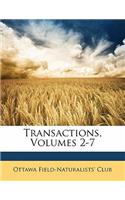 Transactions, Volumes 2-7