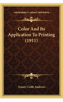 Color and Its Application to Printing (1911)