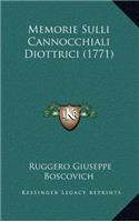 Memorie Sulli Cannocchiali Diottrici (1771)