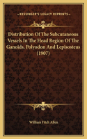 Distribution Of The Subcutaneous Vessels In The Head Region Of The Ganoids, Polyodon And Lepisosteus (1907)