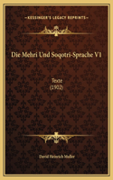 Mehri Und Soqotri-Sprache V1