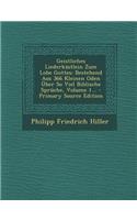 Geistliches Liederkastlein Zum Lobe Gottes: Bestehend Aus 366 Kleinen Oden Uber So Viel Biblische Spruche, Volume 1...